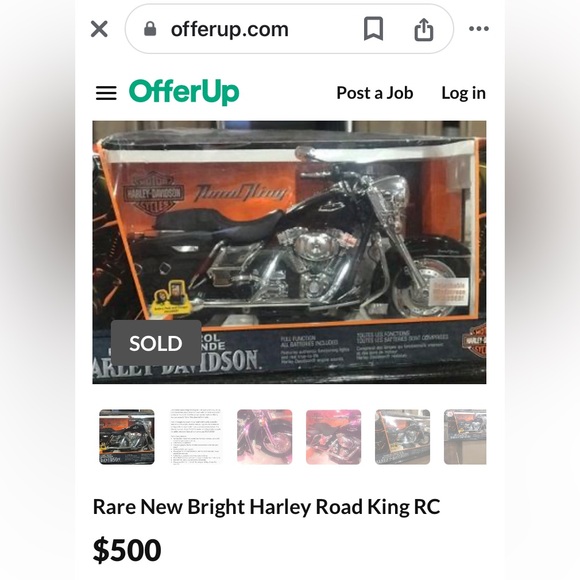 Rare Collectible New Bright Harley Davidson Road King RC - Excellent Condition - Picture 8 of 8